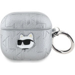 Karl Lagerfeld Monogram Choupette Head case for AirPods 4 - silver - (KF002538-0)
