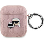 Karl Lagerfeld Monogram Karl & Choupette Head case for AirPods 1 / 2 - pink - (KF002147-0)