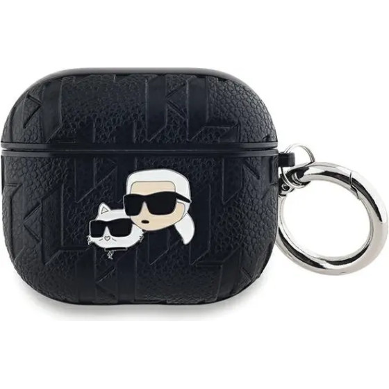 Karl Lagerfeld Monogram Karl & Choupette Head case for AirPods 3 - black - (KF002139-0)