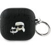 Karl Lagerfeld Monogram Karl & Choupette Head Case for AirPods 4 - Black - (KF002531-0)