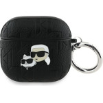 Karl Lagerfeld Monogram Karl & Choupette Head Case for AirPods 4 - Black - (KF002531-0)