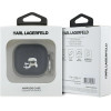 Karl Lagerfeld Monogram Karl & Choupette Head Case for AirPods 4 - Black - (KF002531-0)