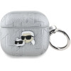 Karl Lagerfeld Monogram Karl & Choupette Head case for AirPods 4 - silver - (KF002537-0)