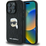 Karl Lagerfeld Monogram Karl Head Pin iPhone 16 Pro Max Case - Black - (KF002317-0)