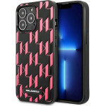 Karl Lagerfeld Monogram Plaque iPhone 13 Pro / 13 6.1 Case - Pink - (KF001021-0)