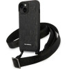 Karl Lagerfeld Monogram Plaque Logo Strap Case for iPhone 14 / 15 / 13 6.1 - Black - (KF001109-0)