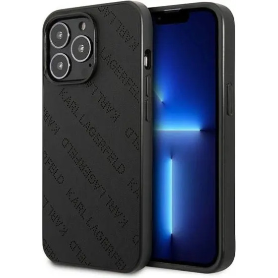 Karl Lagerfeld Perforated Allover Case for iPhone 13 Pro / 13 6.1 - Black - (KF001025-0)