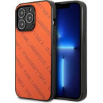 Karl Lagerfeld Perforated Allover iPhone 13 Pro Max 6.7 Case - Orange - (KF001030-0)