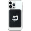 Karl Lagerfeld Powerbank inductive KLPB5FPGKSCHHK 16W 5000mAh black/black Choupette Head Pin MagSafe - (KF002167-0)