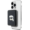 Karl Lagerfeld Powerbank inductive KLPB5FPGKSKIHK 16W 5000mAh black/black Karl Head Pin MagSafe - (KF002168-0)