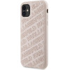 Karl Lagerfeld Quilted K Pattern case for iPhone 11 / Xr - pink - (KF001896-0)