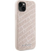 Karl Lagerfeld Quilted K Pattern case for iPhone 15 Plus / 14 Plus - pink - (KF001861-0)