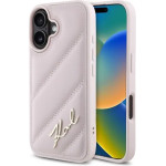 Karl Lagerfeld Quilted Signature iPhone 16 Case - Pink - (KF002272-0)