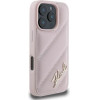 Karl Lagerfeld Quilted Signature iPhone 16 Pro Case - Pink - (KF002244-0)