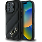 Karl Lagerfeld Quilted Signature iPhone 16 Pro Max Case - Black - (KF002242-0)