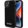 Karl Lagerfeld Rhinestone Logo Metal Plate case for iPhone 15 - black - (KF001781-0)