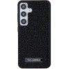 Karl Lagerfeld Rhinestone Metal Logo case for Samsung Galaxy S24 - black - (KF001963-0)