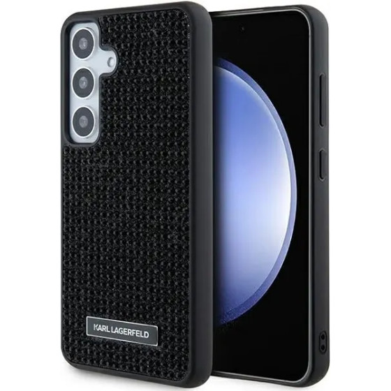 Karl Lagerfeld Rhinestone Metal Logo case for Samsung Galaxy S24 - black - (KF001963-0)