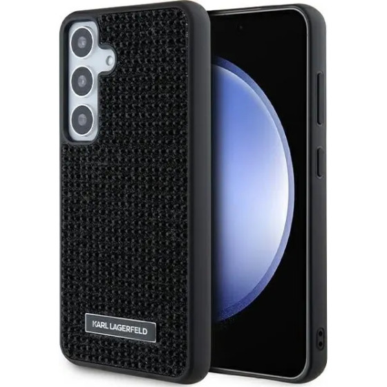 Karl Lagerfeld Rhinestone Metal Logo case for Samsung Galaxy S24+ - black - (KF001964-0)