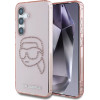 Karl Lagerfeld Rhinestones K. Head Logo Samsung Galaxy S25 Case Pink - (KF002485-0)