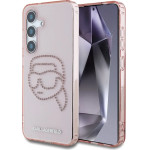 Karl Lagerfeld Rhinestones K. Head Logo Samsung Galaxy S25 Case Pink - (KF002485-0)
