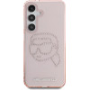 Karl Lagerfeld Rhinestones K. Head Logo Samsung Galaxy S25 Case Pink - (KF002485-0)