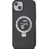 Karl Lagerfeld Ring Stand Karl&Choupette MagSafe case for iPhone 14 / 15 / 13 - black - (KF001917-0)