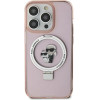 Karl Lagerfeld Ring Stand Karl&Choupette MagSafe case for iPhone 11 / Xr - pink - (KF001920-0)