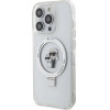Karl Lagerfeld Ring Stand Karl&Choupette MagSafe case for iPhone 13 Pro Max - white - (KF001922-0)