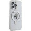 Karl Lagerfeld Ring Stand Karl&Choupette MagSafe case for iPhone 13 Pro Max - white - (KF001922-0)