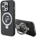 Karl Lagerfeld Ring Stand Karl&Choupette MagSafe case for iPhone 14 Pro - black - (KF001918-0)