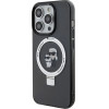 Karl Lagerfeld Ring Stand Karl&Choupette MagSafe case for iPhone 14 Pro - black - (KF001918-0)