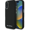 Karl Lagerfeld Saffiano Full Wrapped Elongated Metal Logo MagSafe Case for iPhone 16 - Black - (KF002540-0)