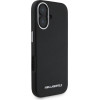 Karl Lagerfeld Saffiano Full Wrapped Elongated Metal Logo MagSafe Case for iPhone 16 - Black - (KF002540-0)