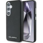 Karl Lagerfeld Saffiano Full Wrapped Elongated Metal Logo MagSafe Case for Samsung Galaxy S25 - Black - (KF002497-0)