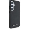Karl Lagerfeld Saffiano Full Wrapped Elongated Metal Logo MagSafe Case for Samsung Galaxy S25 - Black - (KF002497-0)