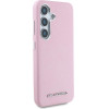 Karl Lagerfeld Saffiano Full Wrapped Elongated Metal Logo MagSafe Case for Samsung Galaxy S25 - Pink - (KF002500-0)