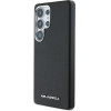 Karl Lagerfeld Saffiano Full Wrapped Elongated Metal Logo MagSafe Case for Samsung Galaxy S25 Ultra - Black - (KF002499-0)