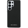 Karl Lagerfeld Saffiano Full Wrapped Elongated Metal Logo MagSafe Case for Samsung Galaxy S25 Ultra - Black - (KF002499-0)