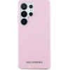 Karl Lagerfeld Saffiano Full Wrapped Elongated Metal Logo MagSafe Case for Samsung Galaxy S25 Ultra - Pink - (KF002502-0)