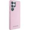 Karl Lagerfeld Saffiano Full Wrapped Elongated Metal Logo MagSafe Case for Samsung Galaxy S25 Ultra - Pink - (KF002502-0)