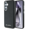 Karl Lagerfeld Saffiano Full Wrapped Elongated Metal Logo MagSafe Case for Samsung Galaxy S25+ - Black - (KF002498-0)