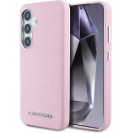 Karl Lagerfeld Saffiano Full Wrapped Elongated Metal Logo MagSafe Case for Samsung Galaxy S25+ - Pink - (KF002501-0)