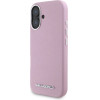 Karl Lagerfeld Saffiano Full Wrapped Elongated Metal Logo MagSafe iPhone 16 Case - Pink - (KF002543-0)