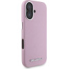 Karl Lagerfeld Saffiano Full Wrapped Elongated Metal Logo MagSafe iPhone 16 Case - Pink - (KF002543-0)