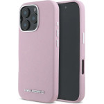 Karl Lagerfeld Saffiano Full Wrapped Elongated Metal Logo MagSafe iPhone 16 Pro Max Case - Pink - (KF002545-0)