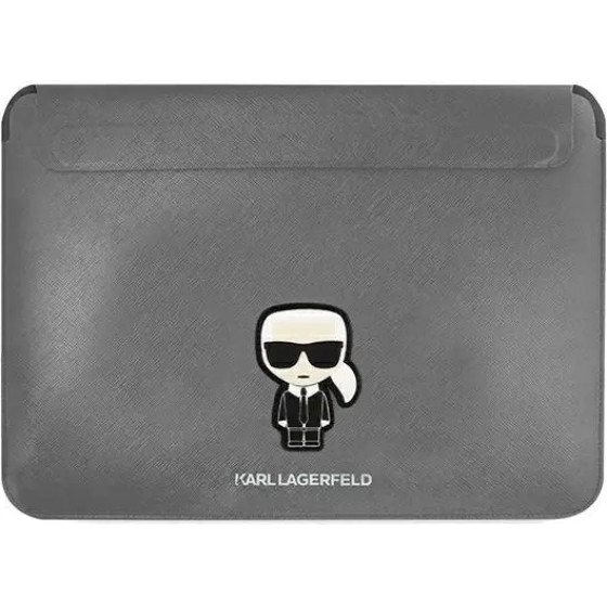 Karl Lagerfeld Saffiano Ikonik Karl case for a 13-14 laptop - silver - (KF000900-0)