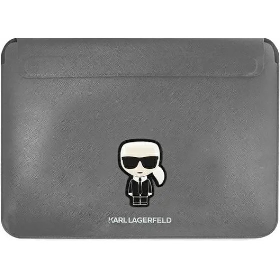 Karl Lagerfeld Saffiano Ikonik Karl case for a 16 laptop - silver - (KF000901-0)