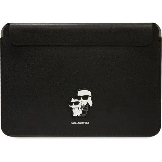 Karl Lagerfeld Saffiano Karl&Choupette case for a 14 laptop - black - (KF001650-0)