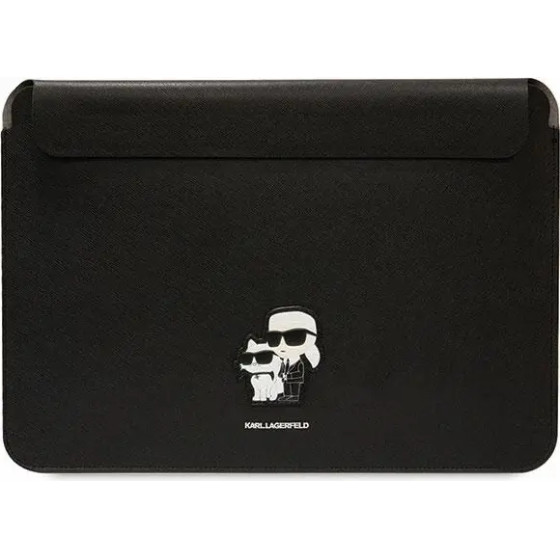 Karl Lagerfeld Saffiano Karl&Choupette case for a 16 laptop - black - (KF001651-0)